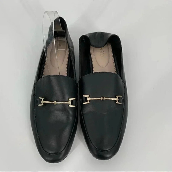 Jenn Ardor flats size 8 38.5 black faux leather horse bit convertible loafers - Picture 7 of 15